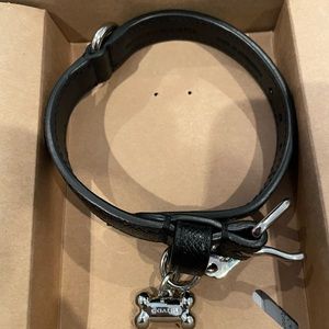 Coach Small Leather Pet Collar